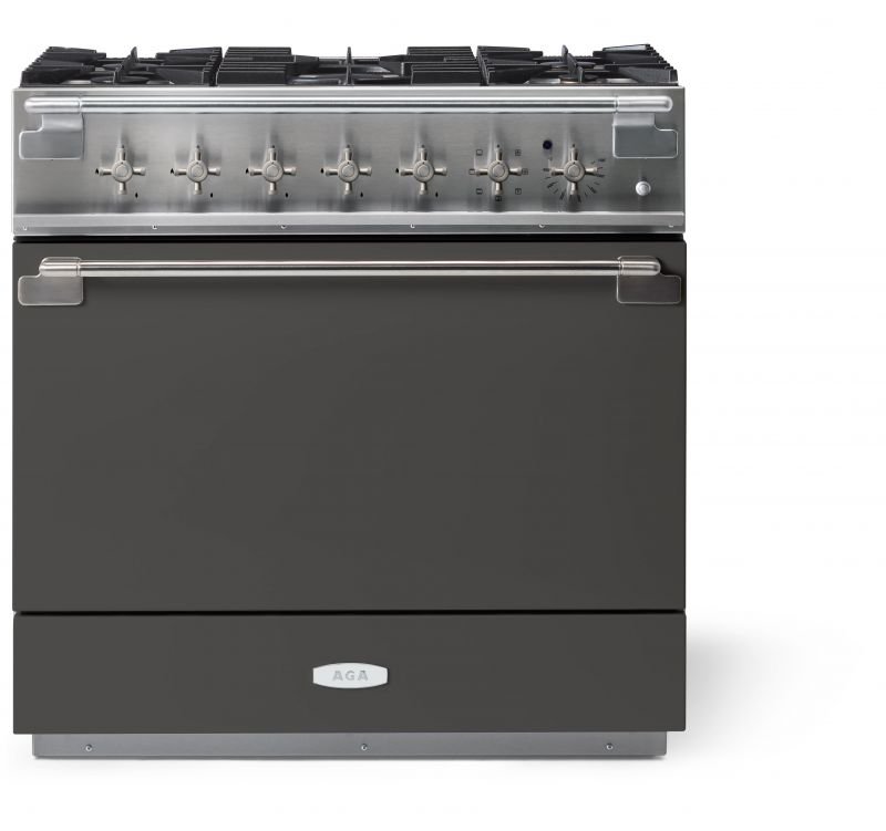 AGA 36 Dual Fuel Range, Slate