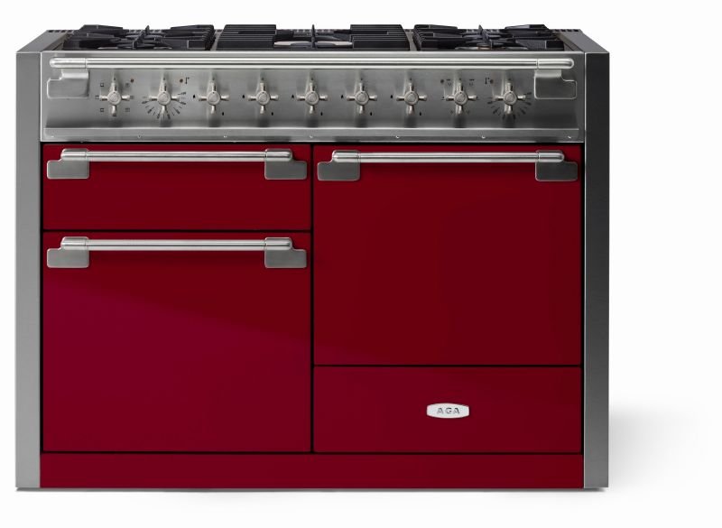 AGA 48 Dual Fuel Model Range, Cranberry