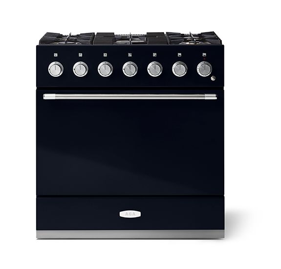 AGA Mercury 36" Dual Fuel Model Range, Gloss Black