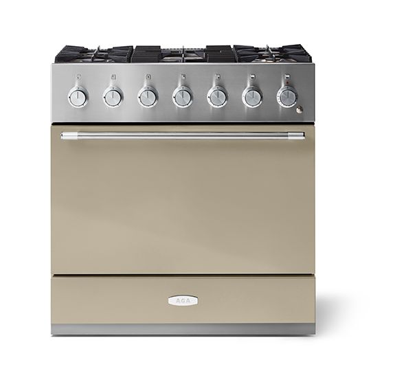 AGA Mercury 36" Dual Fuel Model Range, Fawn