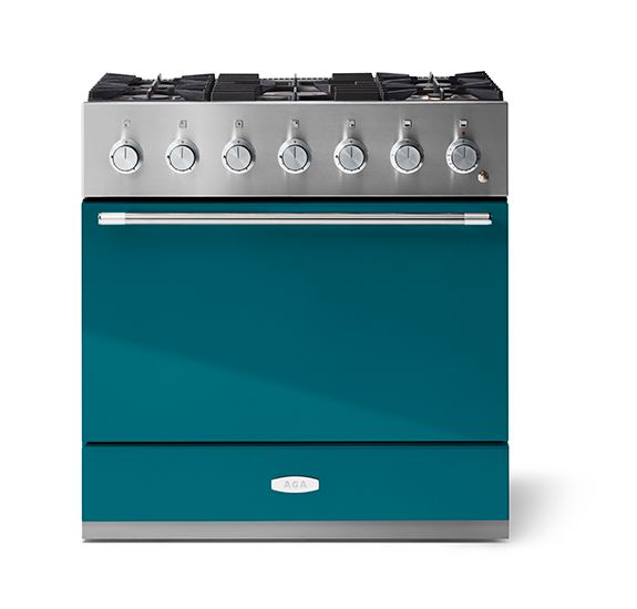 AGA Mercury 36" Dual Fuel Model Range, Salcombe Blue