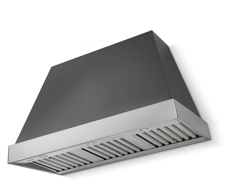 AGA Euclid 48 Range Hood, Slate and Polished Chrome Trim