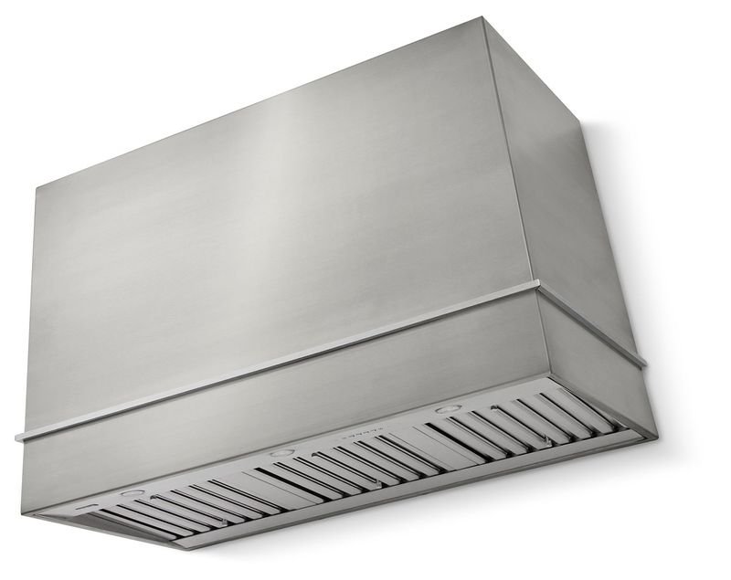 AGA Loge 36" Range Hood, Stainless Steel and Antique Brass Trim